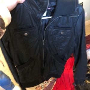 Faux leather jacket